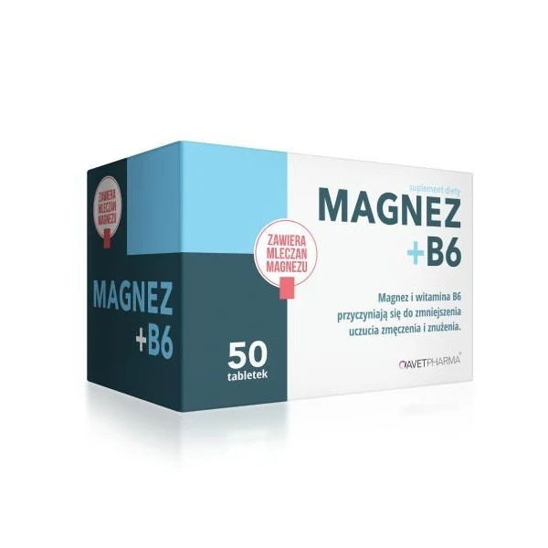 [DATA - 2026-11-30] Magnez + B6, 50 tabletek