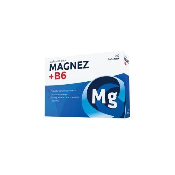 Magnez + B6, 60 tabletek