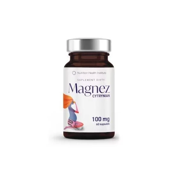 Magnez Cytrynian, 60 kapsułek