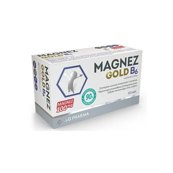 Magnez Gold B6, 50 tabletek