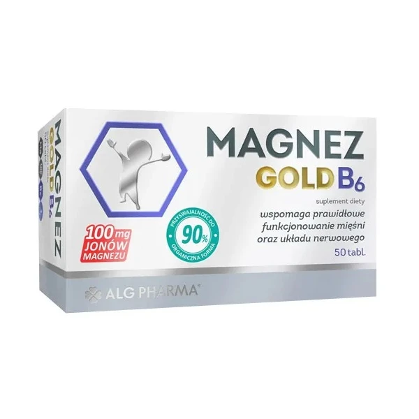 Magnez Gold B6, 50 tabletek