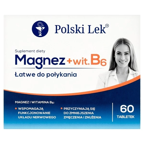 Magnez + B6, 60 tabletek