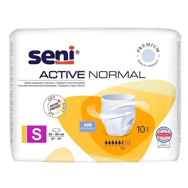 Majtki chłonne Seni Active Normal, rozmiar S, chłonność 5,5, 10 sztuk