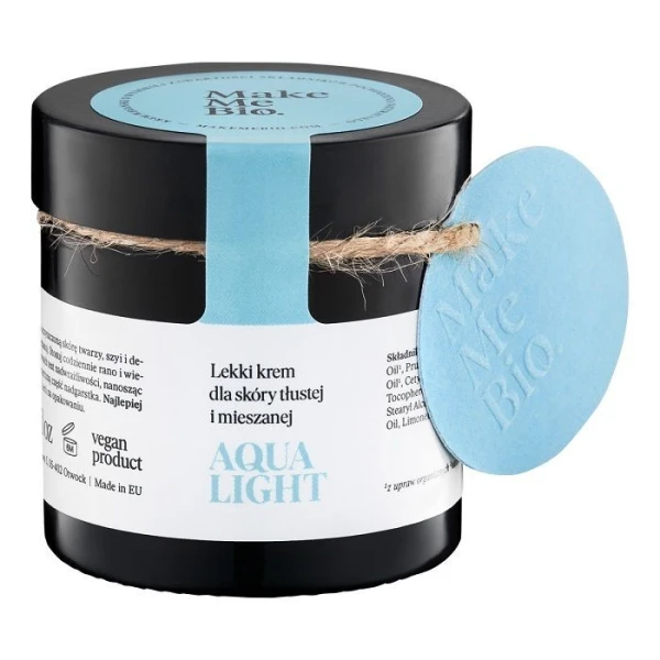 Make Me Bio, Aqua Light, lekki krem dla skóry tłustej i mieszanej, 60ml