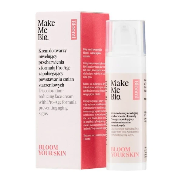[DATA - 2026-09-30] Make Me Bio, Bloom Your Skin, krem do twarzy niwelujący przebarwienia, 30ml
