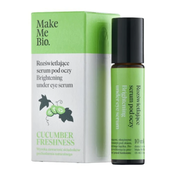 Make Me Bio, Cucumber Freshness, rozświetlające serum pod oczy, roll-on, 10ml