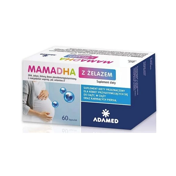 Mama DHA z żelazem, 60 kapsułek