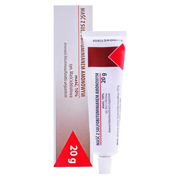 Maść z sulfobituminianem amonowym 10% (maść ichtiolowa), Hasco, 20g