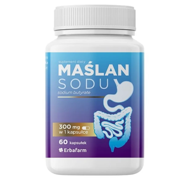 Maślan Sodu 300mg, 60 kapsułek