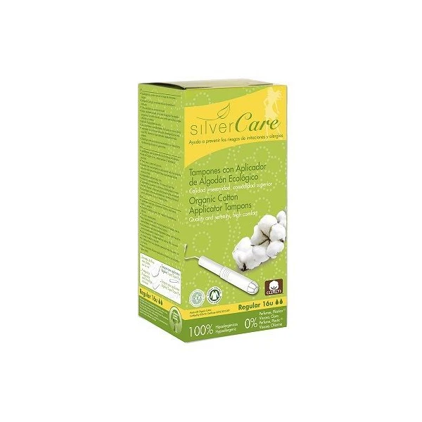 Masmi Silver Care, tampony z aplikatorem, Regular, 16 sztuk