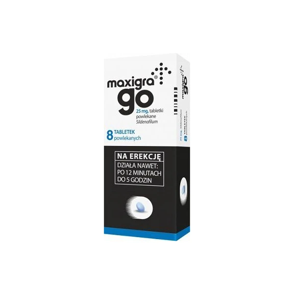 Maxigra Go 25mg, 8 tabletek powlekanych