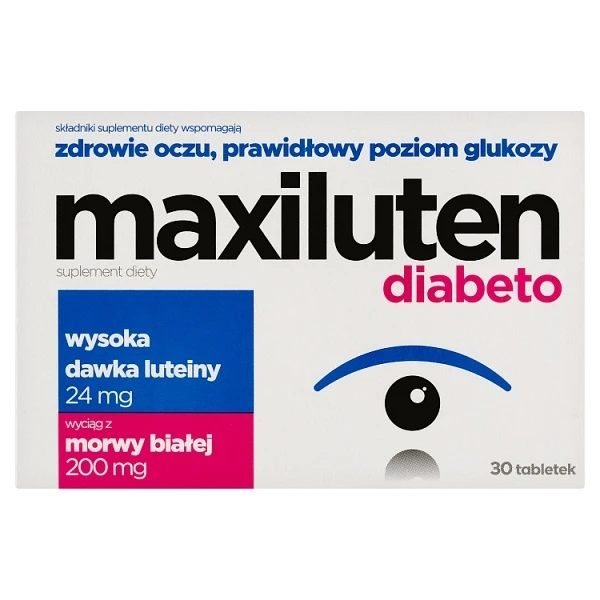 Maxiluten Diabeto, 30 tabletek