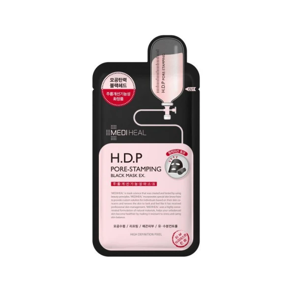 Mediheal, H.D.P, czarna maska do twarzy w płacie, oczyszczająca pory, 25ml