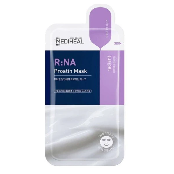 Mediheal, Proatin RNA, wybielająco-rozświetlająca maska w płachcie, kremowa, 25 ml
