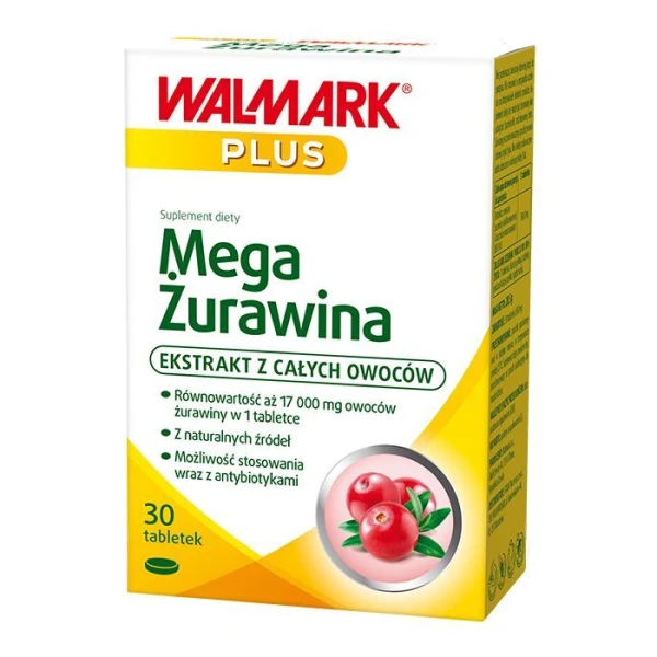 Mega Żurawina Plus, 30 tabletek