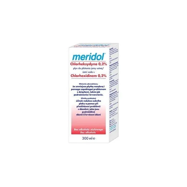 Meridol Chlorheksydyna 0,2%, płyn do płukania jamy ustnej, 300ml