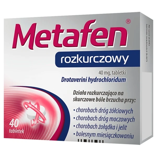 Metafen rozkurczowy 40mg, 40 tabletek