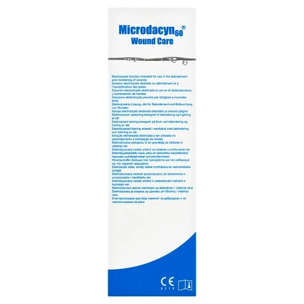 Microdacyn 60 Wound Care, elektrolizowany roztwór do leczenia ran, 500ml