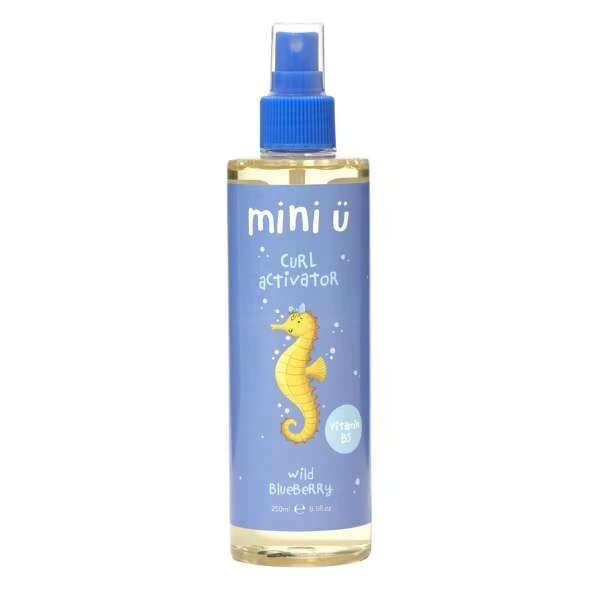 Mini U, Wild Blueberry, spray do rozczesywania włosów kręconych, witamina B5, od urodzenia, 250ml