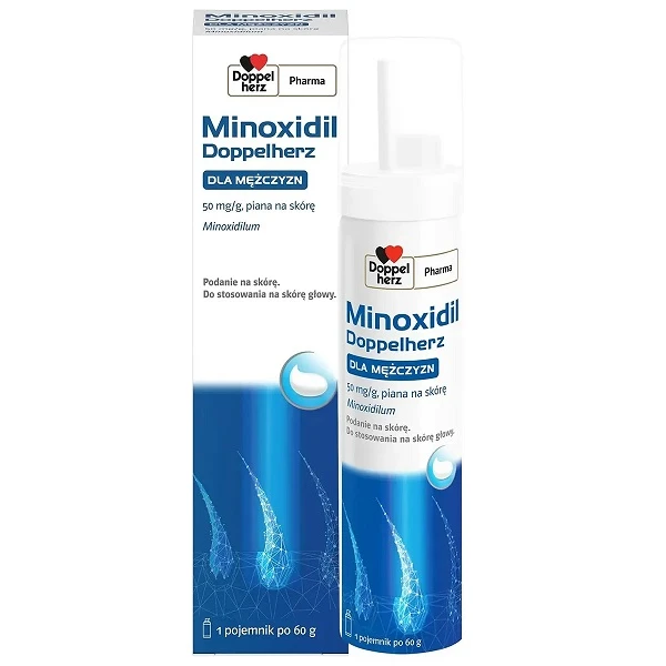 Minoxidil Doppelherz Dla mężczyzn 50mg/g, piana na skórę, 60g