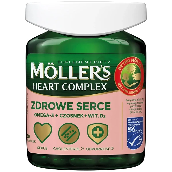 Mollers Heart Complex, Zdrowe Serce, 60 kapsułek