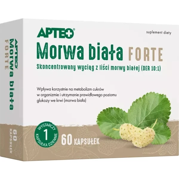 Morwa biała forte, Apteo, 60 kapsułek