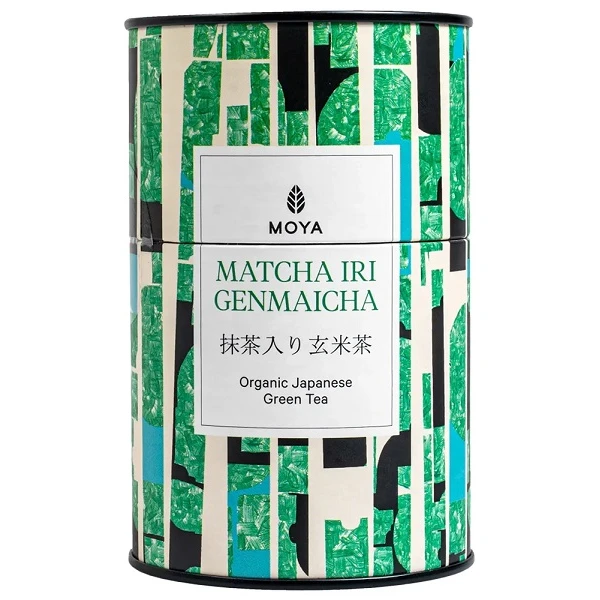 Moya Matcha, Iri Genmaicha, herbata zielona z dodatkiem matchy i prażonych ziarenek ryżu, 60g
