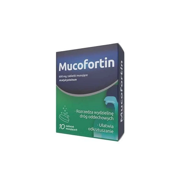 Mucofortin 600mg, 10 tabletek musujących