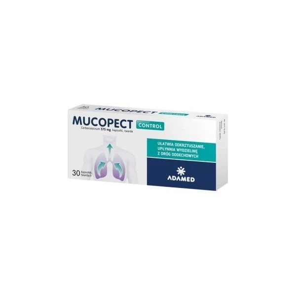 Mucopect Control 375mg, 30 kapsułek
