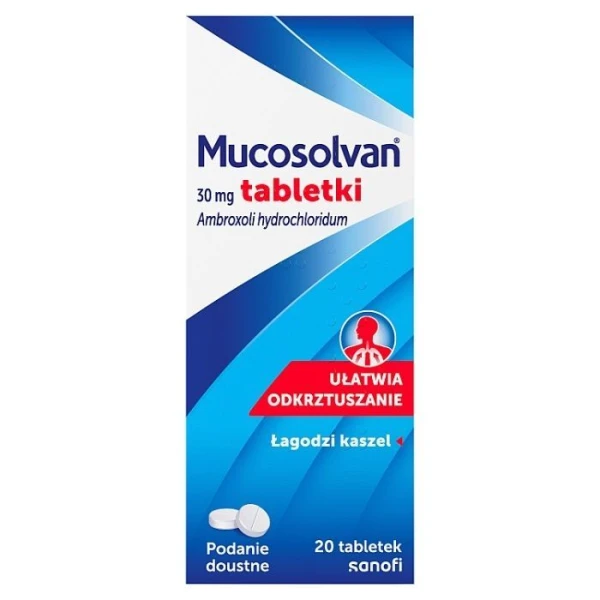 Mucosolvan 30mg, 20 tabletek