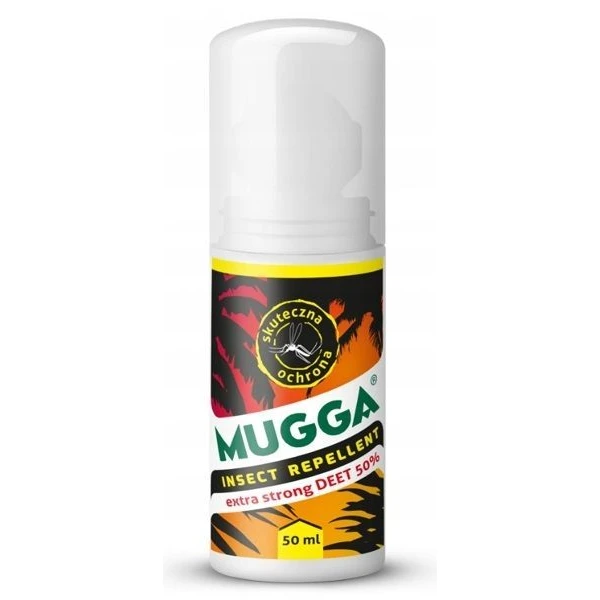Mugga, roll-on 50% DEET, na komary i kleszcze, 50ml