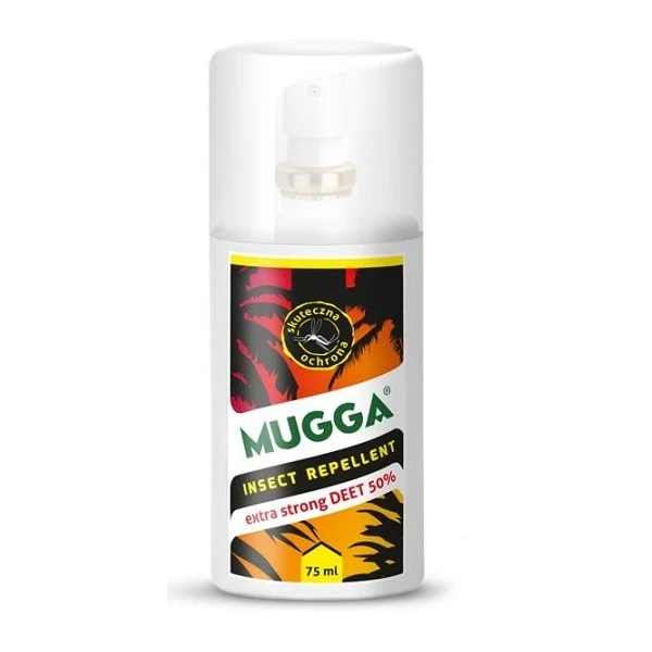 Mugga, spray 50% DEET, na komary i kleszcze, 75ml