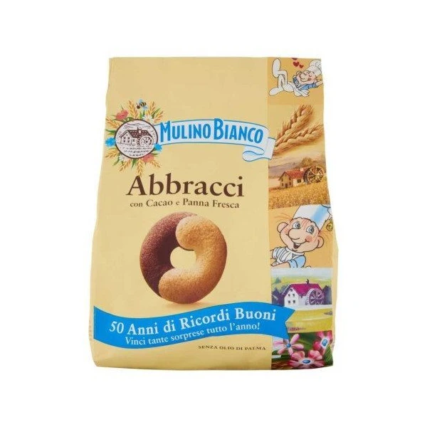 Mulino Bianco, Abbracci, ciasteczka kruche śmietankowo-kakaowe, 700g
