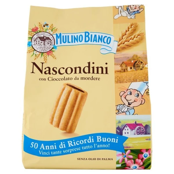 Mulino Bianco, Nascondini, ciasteczka kruche z czekoladą, 600g