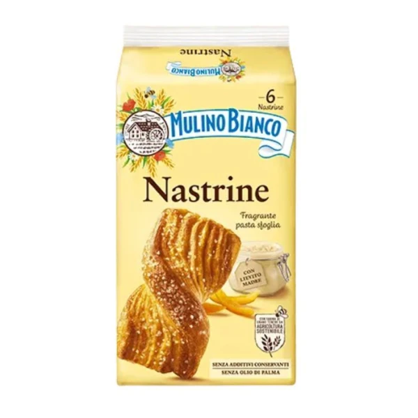 Mulino Bianco, Nastrine, włoskie wstążki z ciasta francuskiego, 240g