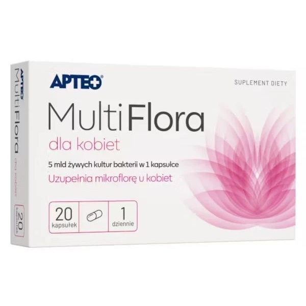 Multi Flora dla kobiet, Apteo, 20 kapsułek