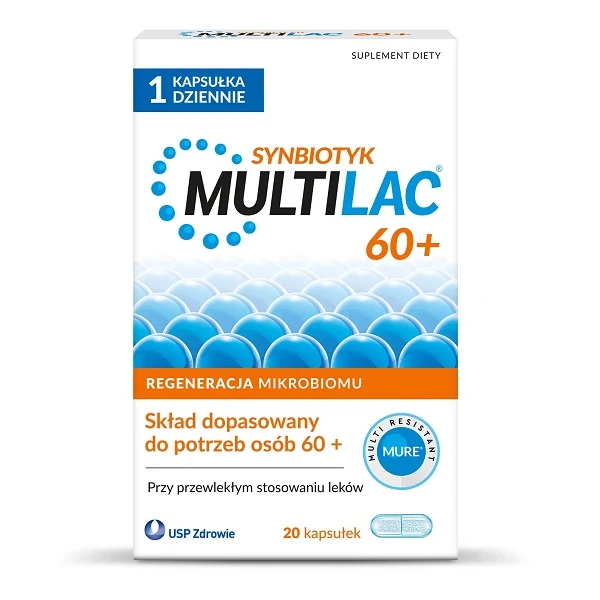 Multilac 60+ Synbiotyk, 20 kapsułek