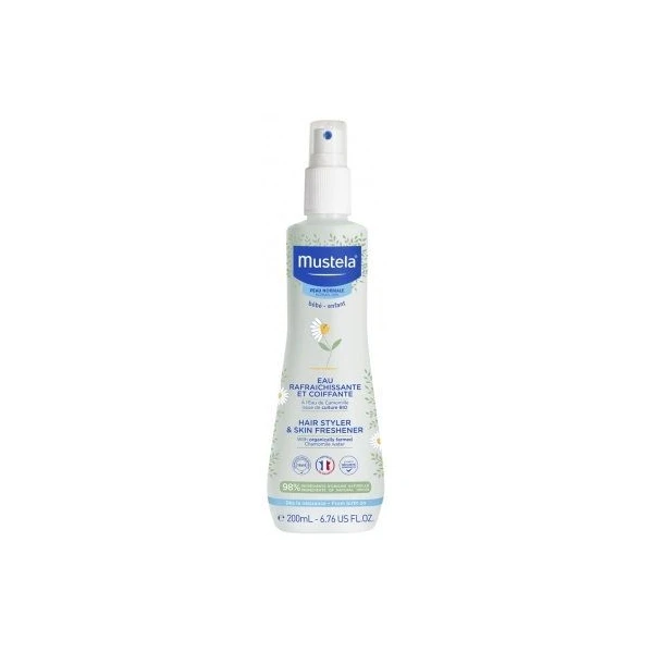 Mustela Bebe Enfant, odświeżający spray ułatwiający rozczesywanie włosów, od 1 dnia życia, 200ml