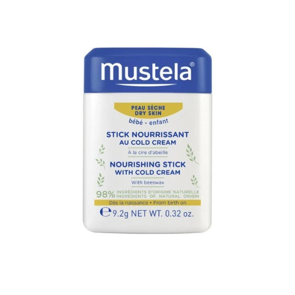 Mustela Bebe Enfant, sztyft ochronny z Cold Cream i woskiem pszczelim, bez zapachu, od urodzenia, 9,2g