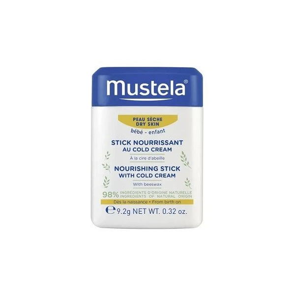 Mustela Bebe Enfant, sztyft ochronny z Cold Cream i woskiem pszczelim, od urodzenia, 9,2g