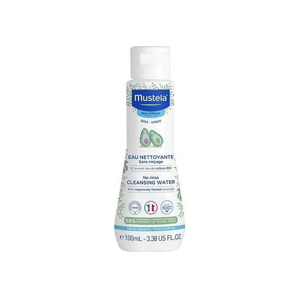 Mustela Bebe Enfant, woda oczyszczająca z organicznym awokado, bez spłukiwania, od urodzenia, 100ml