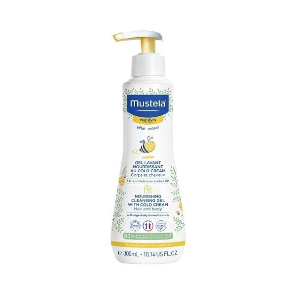 Mustela Bebe Enfant, żel odżywczy do mycia z Cold Cream, od urodzenia, 300ml
