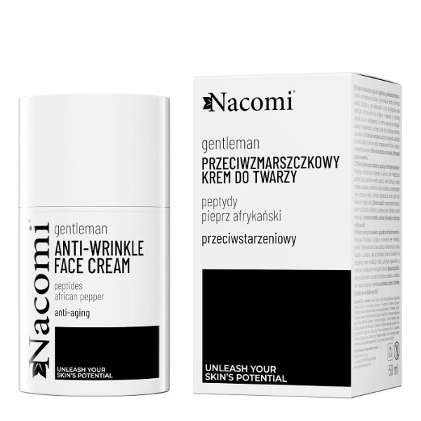 Nacomi Gentleman, krem przeciwzmarszczkowy dla mężczyzn, 50ml