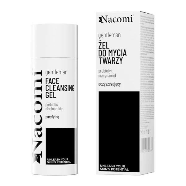 Nacomi Gentleman, oczyszczający żel do mycia twarzy dla mężczyzn, 140ml