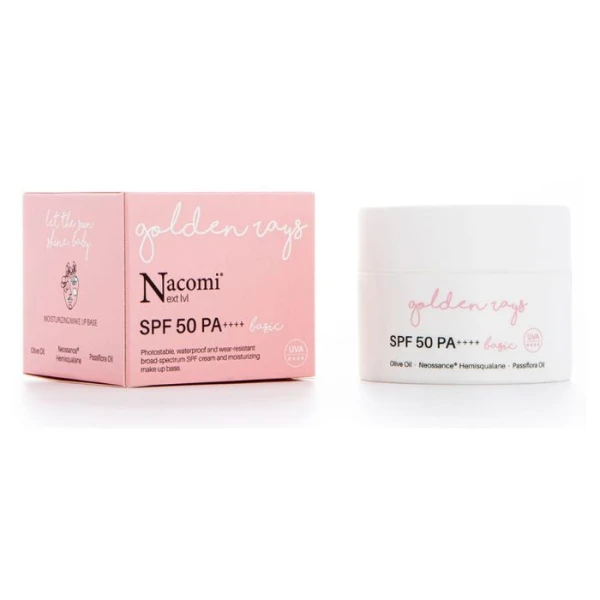 Nacomi Next Level Basic, nawilżający krem do twarzy, SPF 50, 50ml