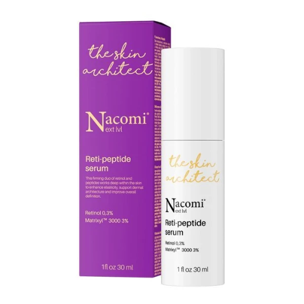 Nacomi Next Level Reti-peptide 0,3%, przeciwstarzeniowe serum do skóry dojrzałej, 30ml