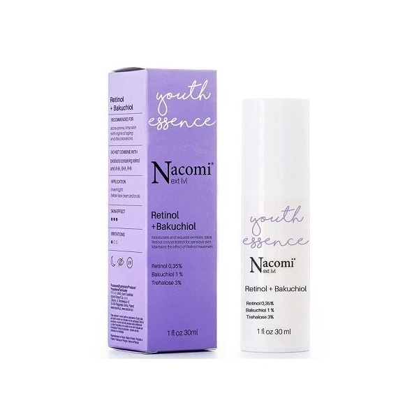 Nacomi Next Level, Retinol + bakuchiol, serum do twarzy, 30ml
