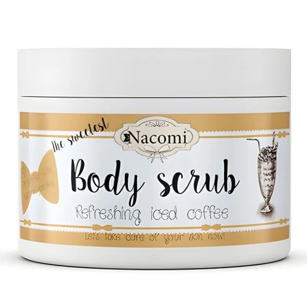 Nacomi, peeling cukrowy do ciała, odświeżająca mrożona kawa, 200g