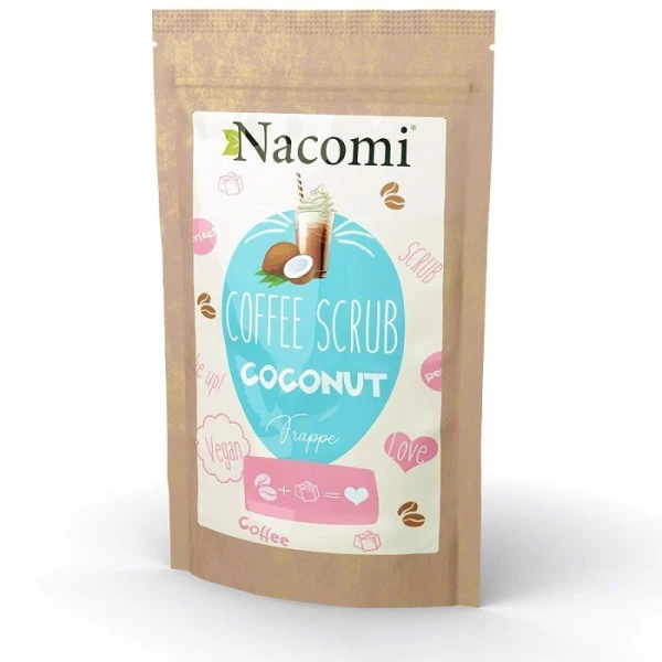 Nacomi, peeling kawowy do ciała, kokos, 200g