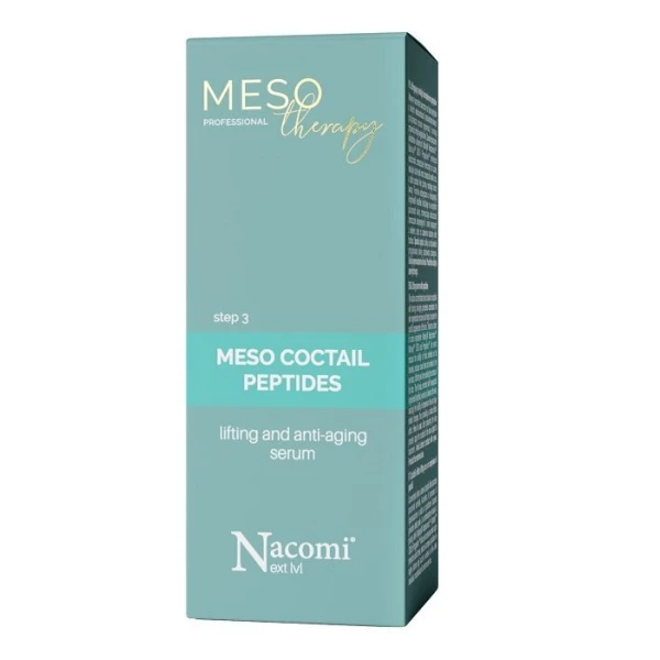Nacomi Professional Meso Therapy, liftingujący koktajl z kompleksem peptydów, 15ml